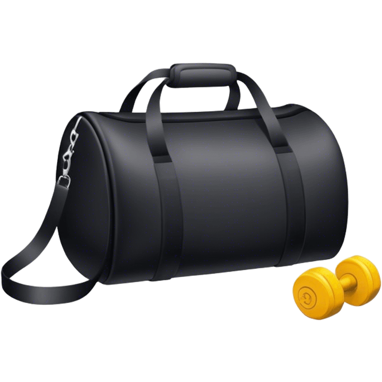 Black gym bag emoji