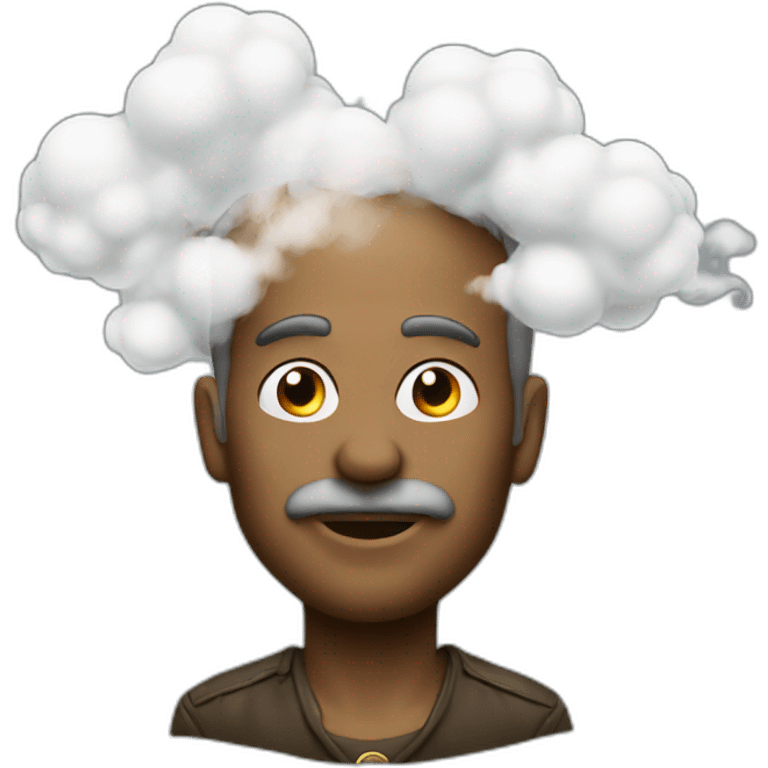 Puff smoke man luxury emoji