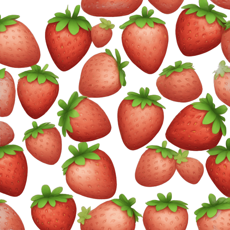 Strawberry egg emoji