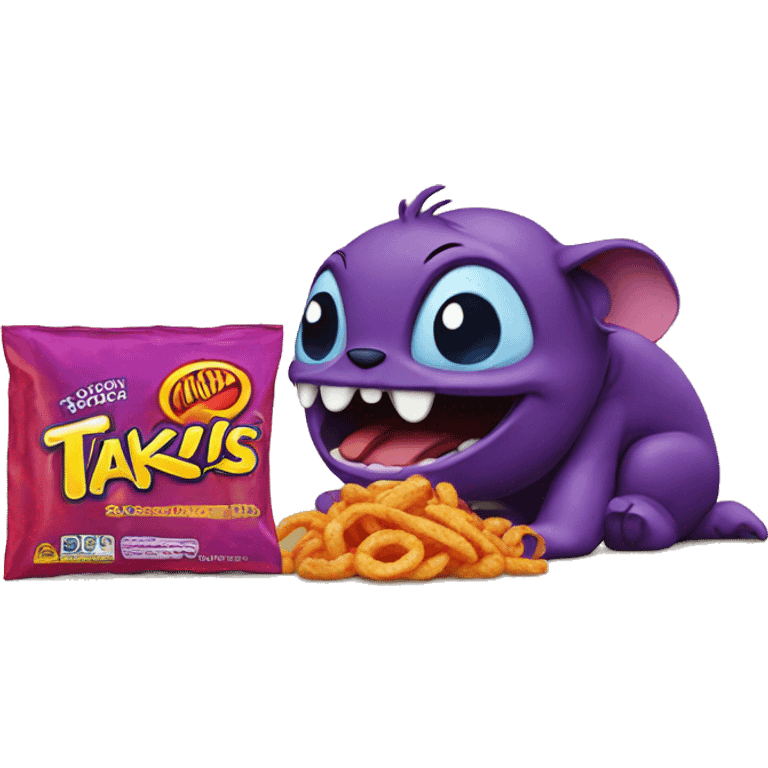 stitch eating takis emoji