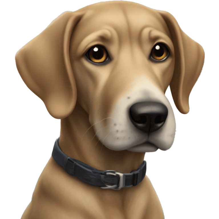 realistic dog by the ocean emoji