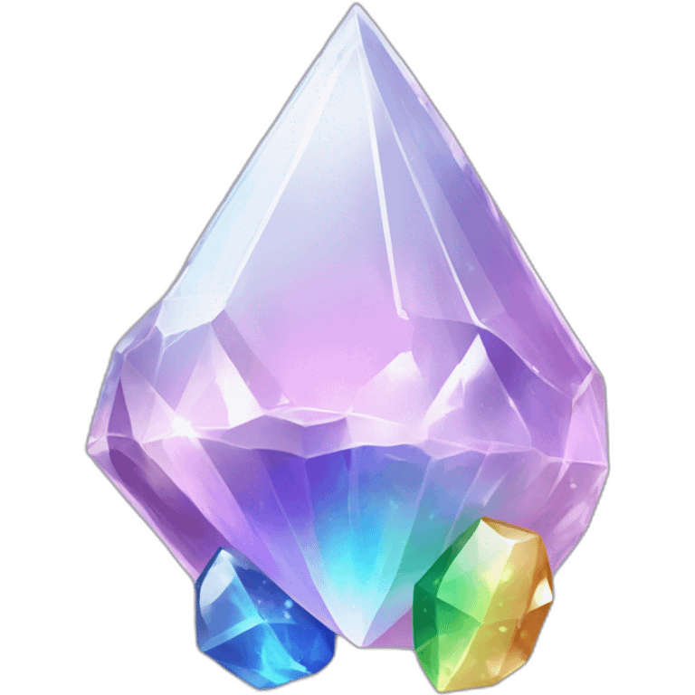 quartz crystal lbgt rainbow pokemon with legs emoji