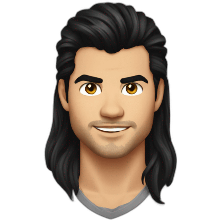 Taylor lautner long hair emoji