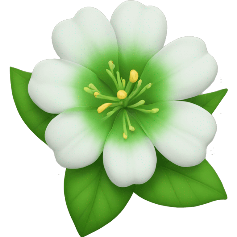 Flor verde emoji