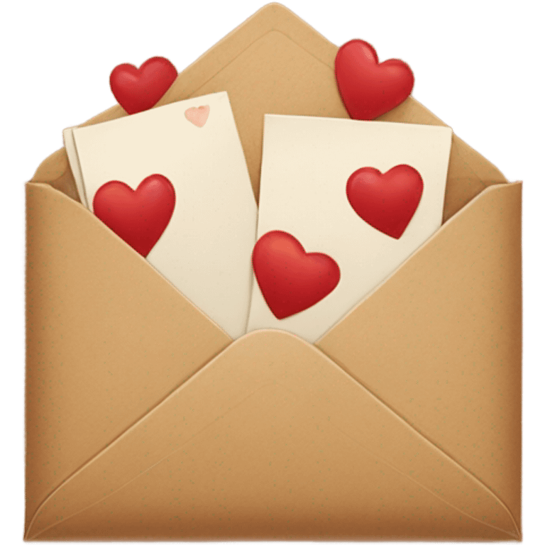 brown valentine’s day envelope emoji