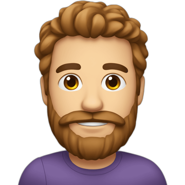 Fisioterapeuta moreno con barba emoji