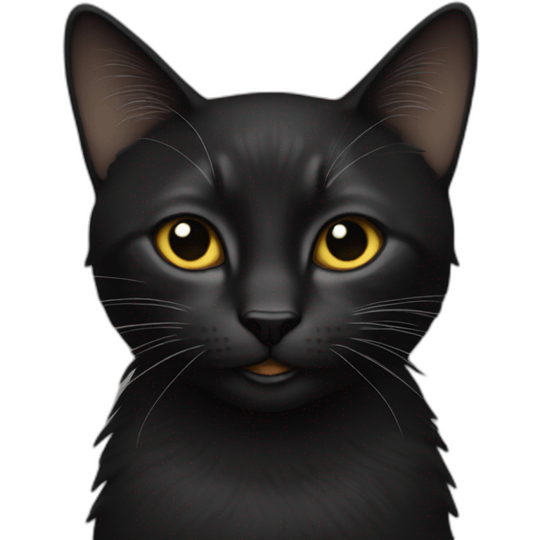 Black cate emoji