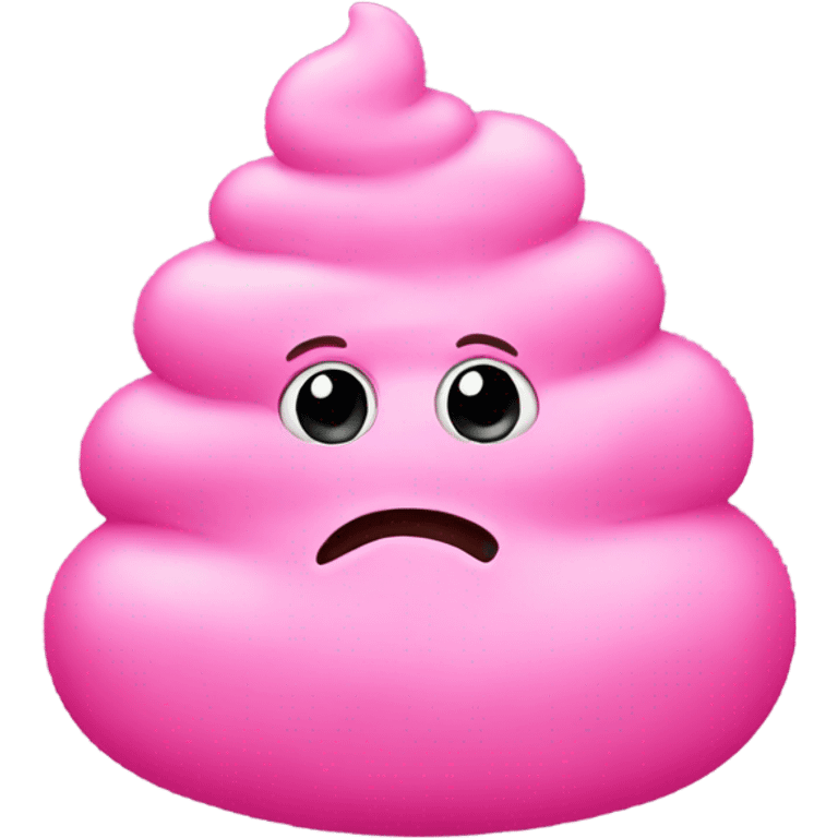 Pink poop emoji