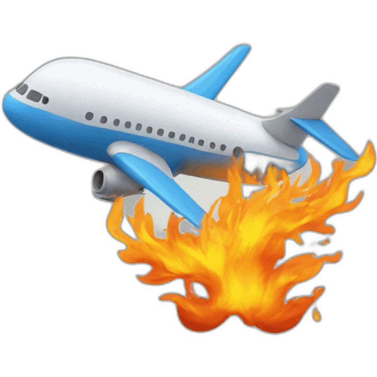 plane-fire-water emoji