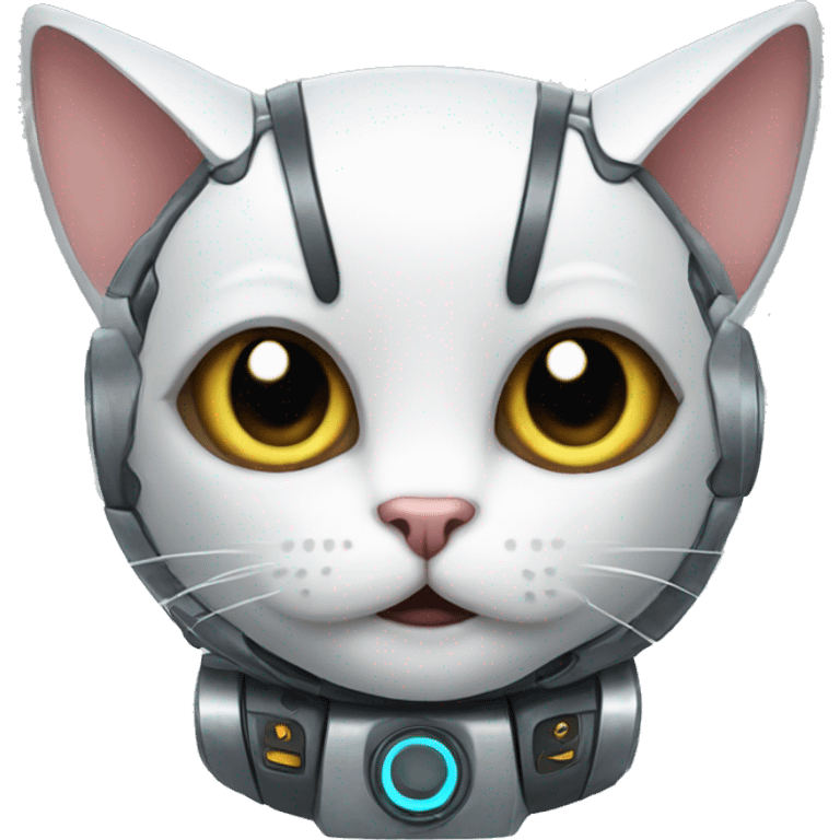 Robot kitty emoji