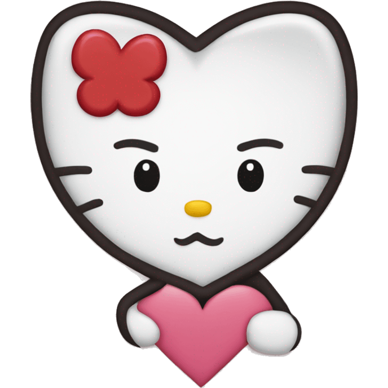 Hello kitty heart emoji