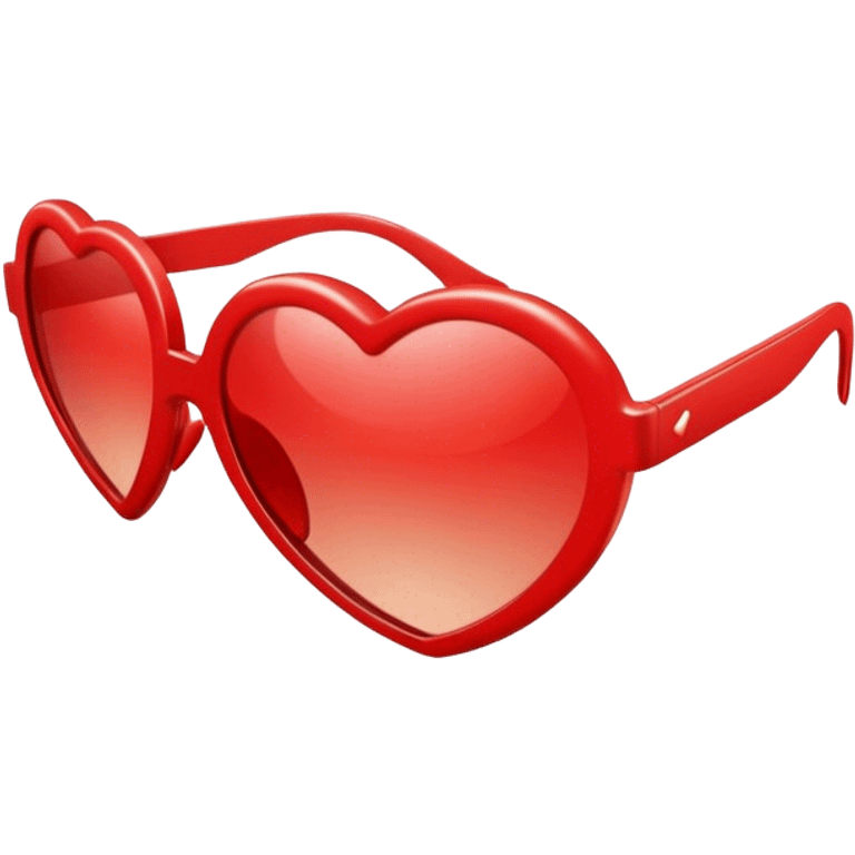 red heart shaped sunglasses  emoji