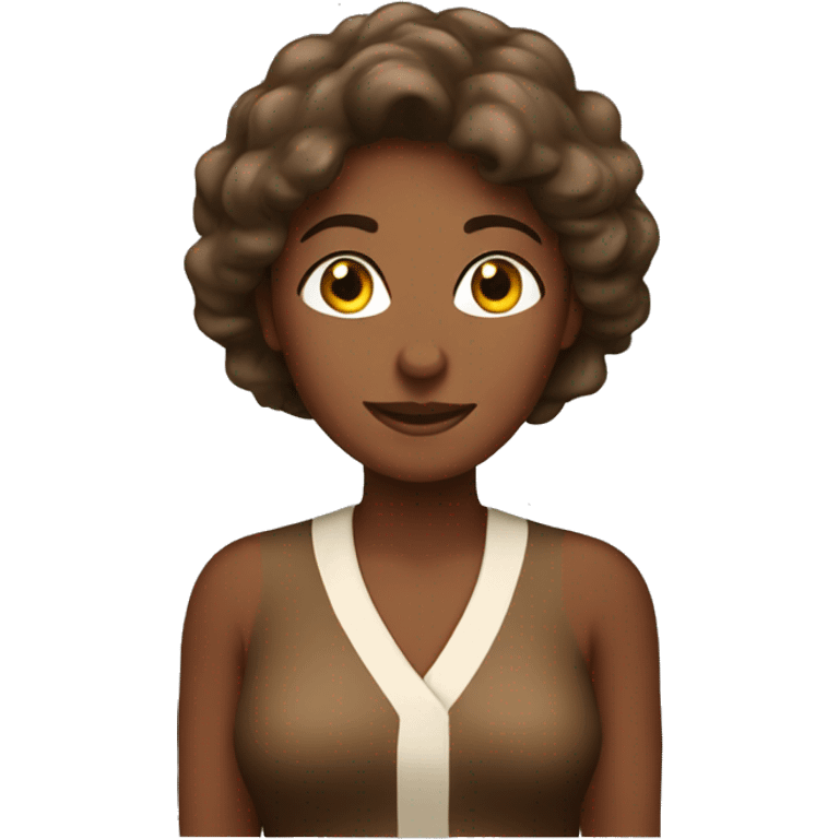 Brown lady win emoji