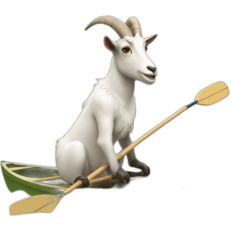 rowing goat emoji