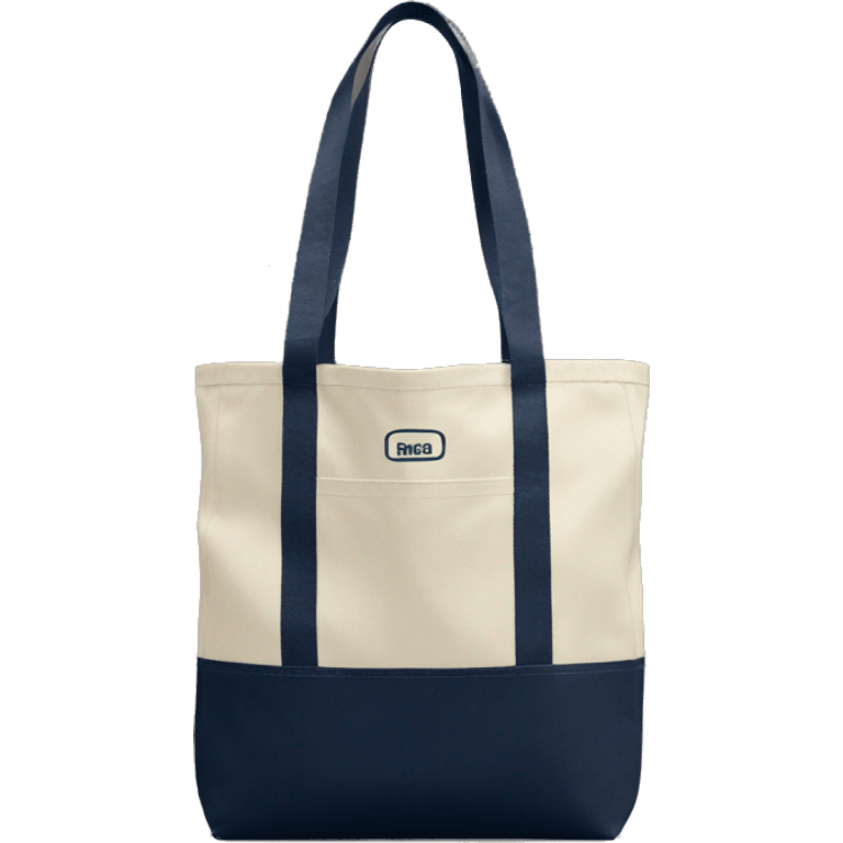 LL bean tote bag in navy blue emoji