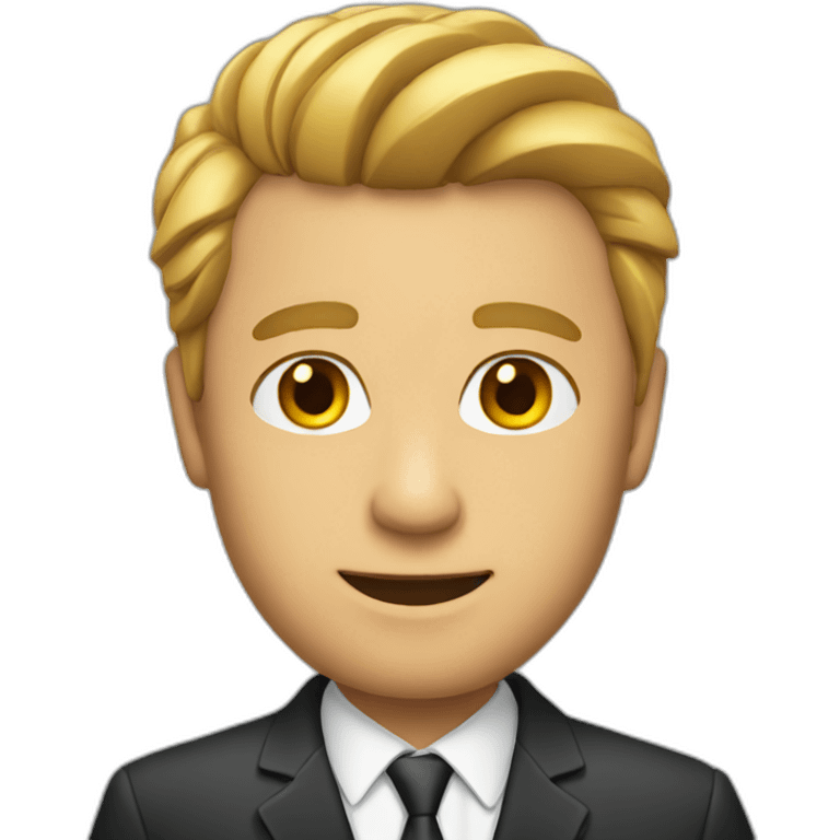 man with suit emoji