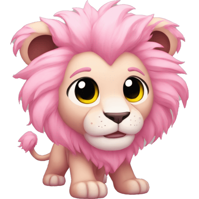 Pink Chibi Cartoon Lion from Steven Universe emoji