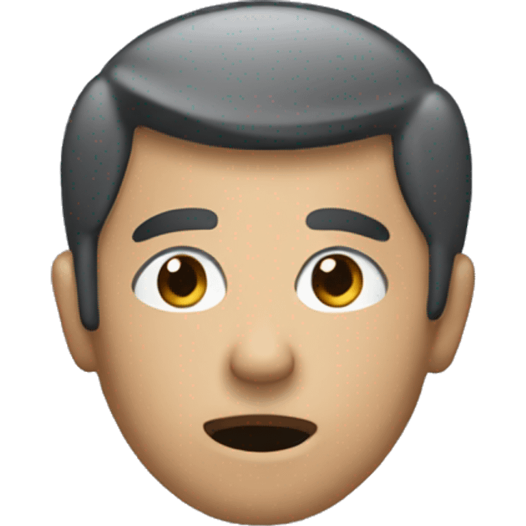 a person squinting in a suspicious manner emoji