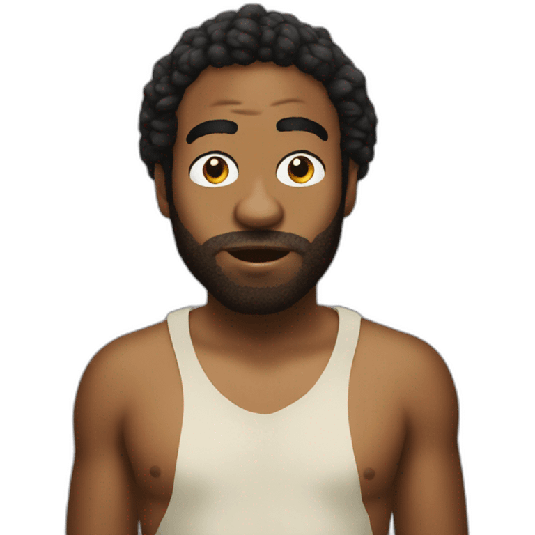 Childish gambino rapping emoji