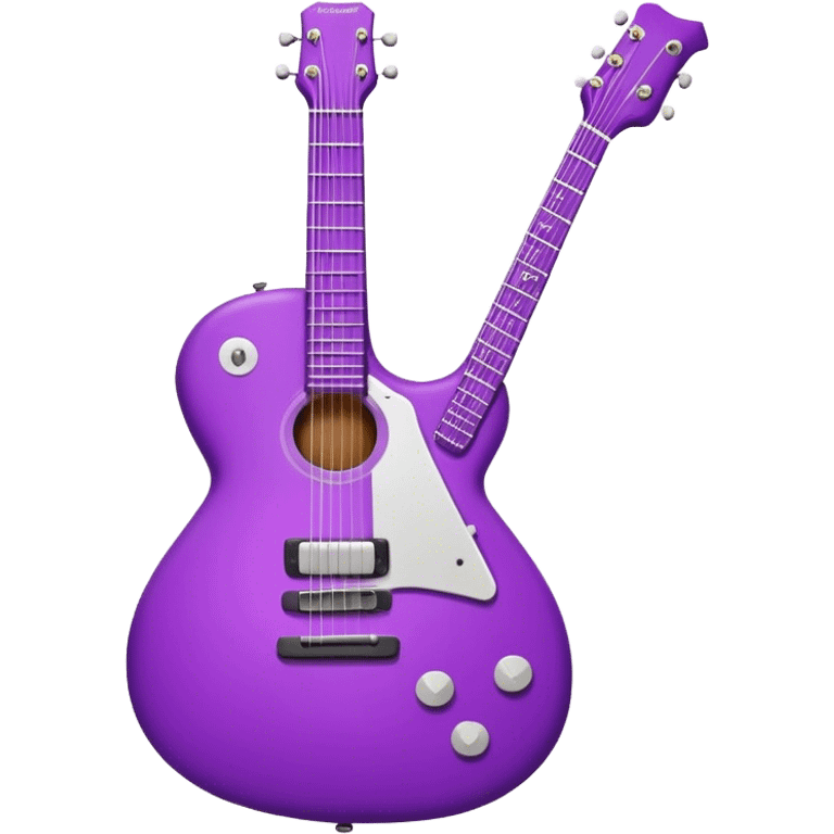 Purple guitar emoji