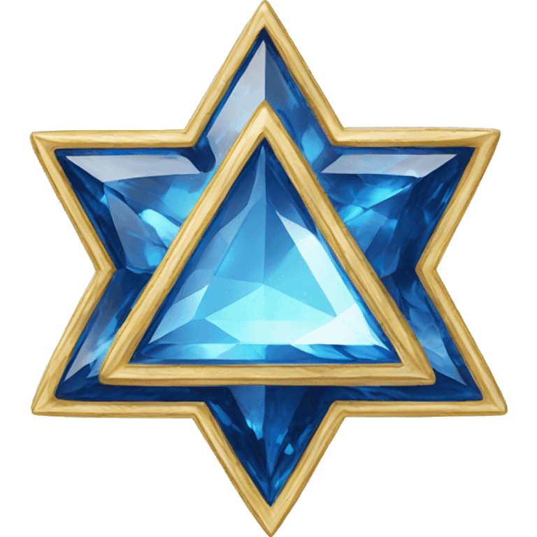 sapphire star of David emoji