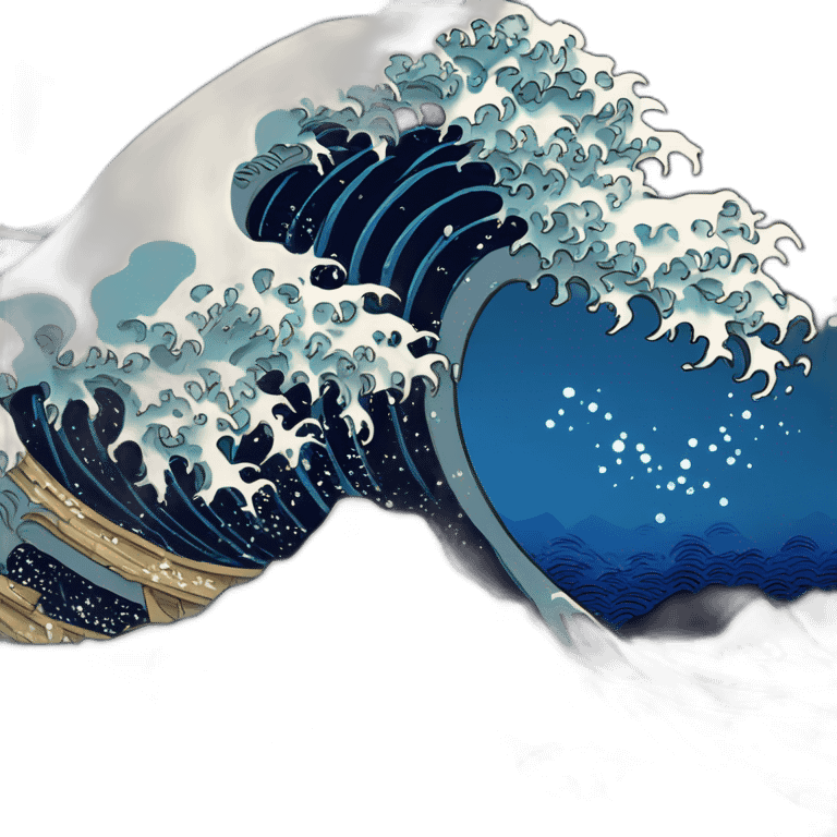 The Great Wave off Kanagawa emoji