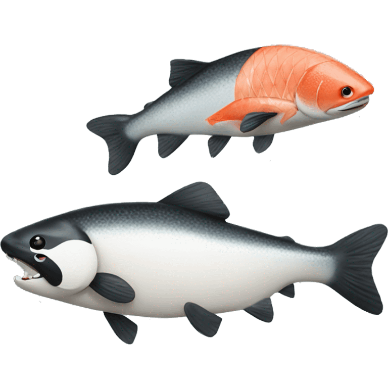 panda salmon emoji