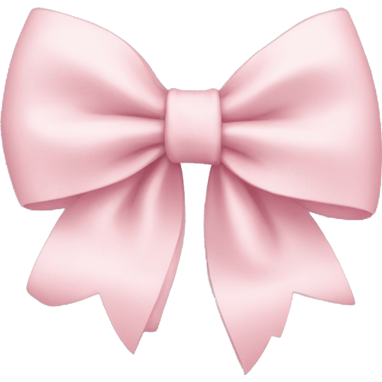 pale pink bow emoji