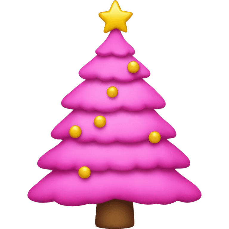 pink christmas tree emoji