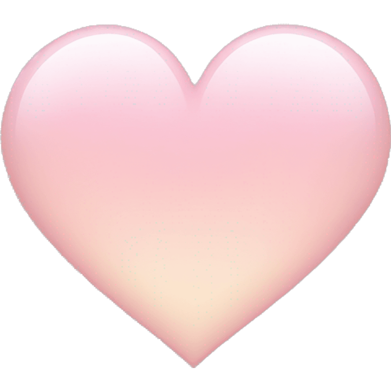 Light pink heart fading  emoji