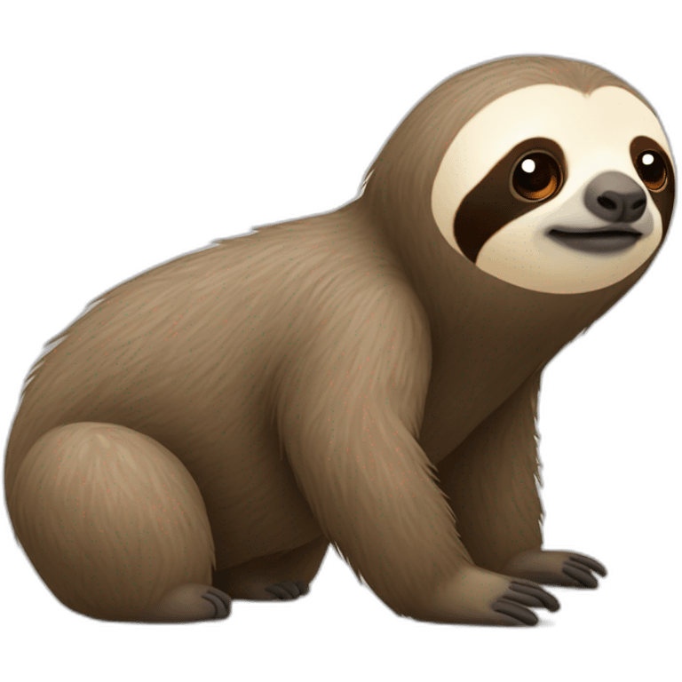 Sloth on all fours emoji