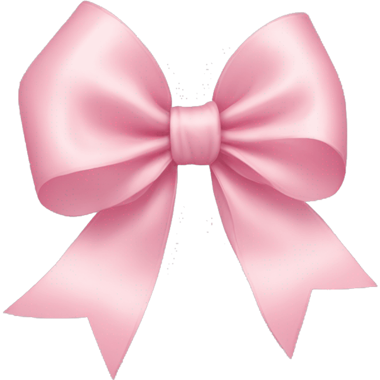 light pink ribbon bow emoji