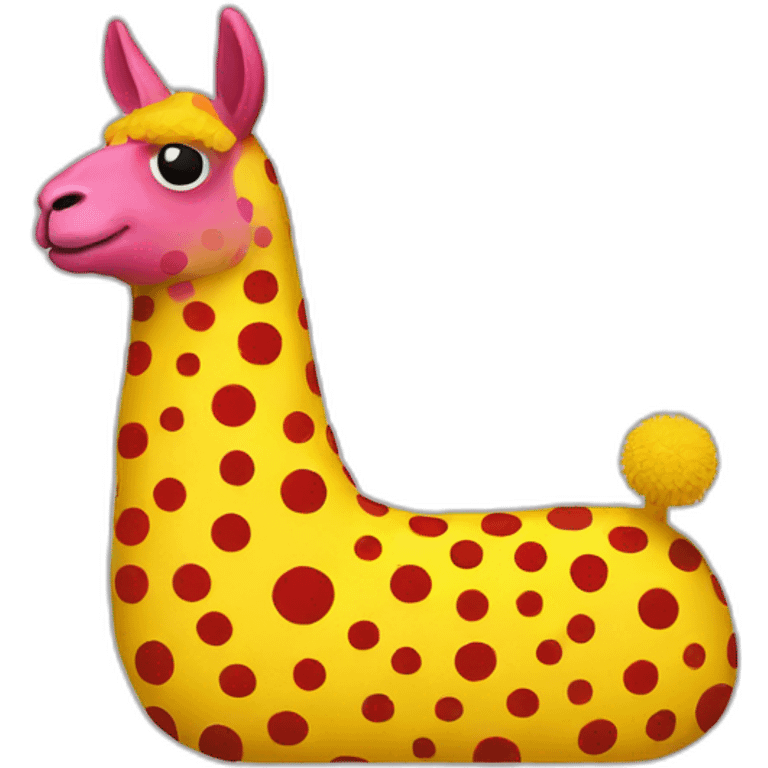 yayoi kusama llama emoji