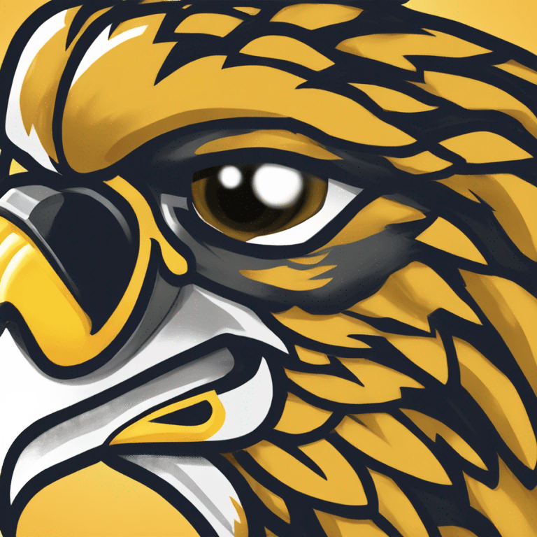 the state university of new york college at brockport's mascot Ellsworth the golden eagle emoji