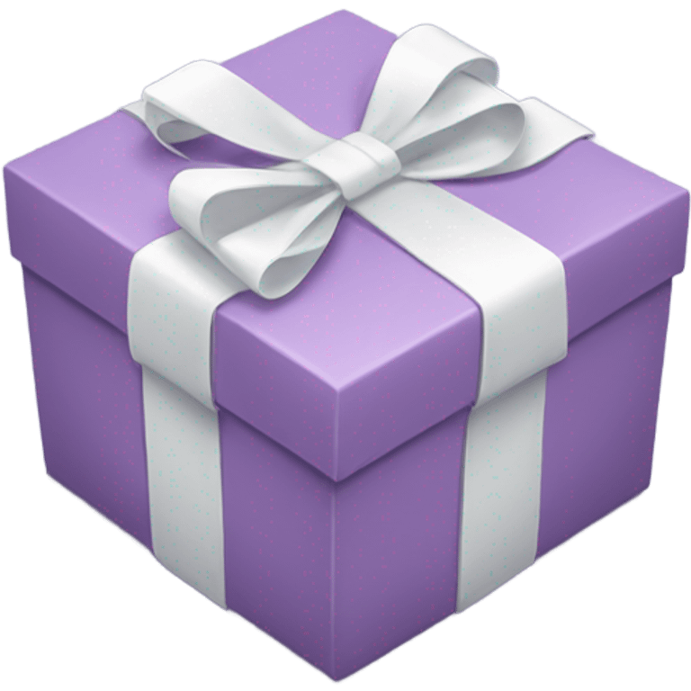 light purple present with white ribbon emoji