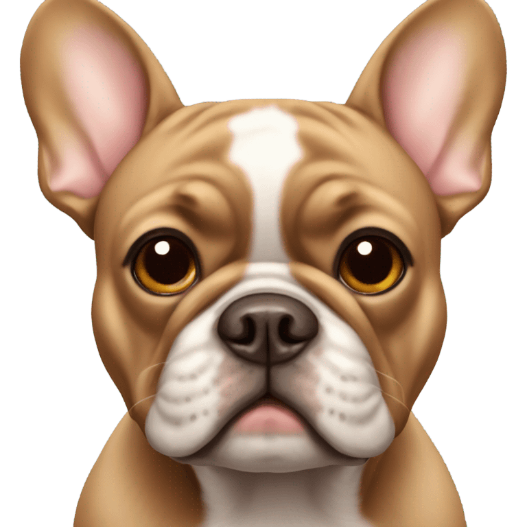 brown french bulldog emoji