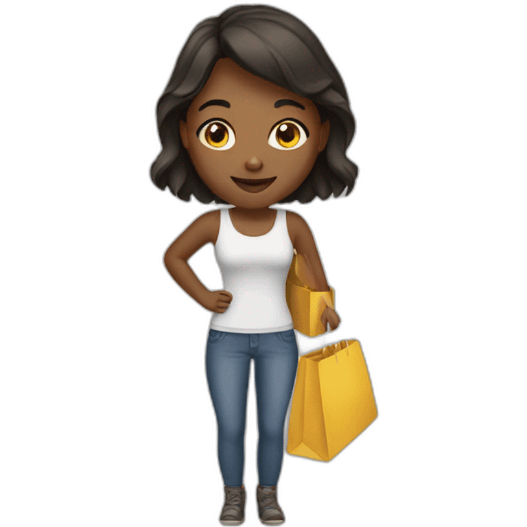 shopping woman emoji