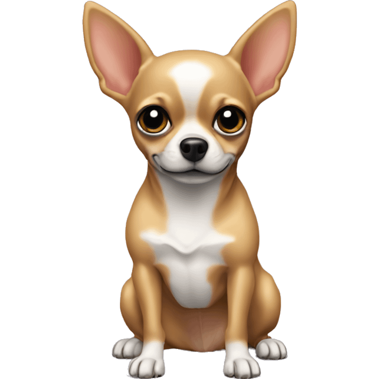 Chihuahua poil long en sweat-shirt  emoji