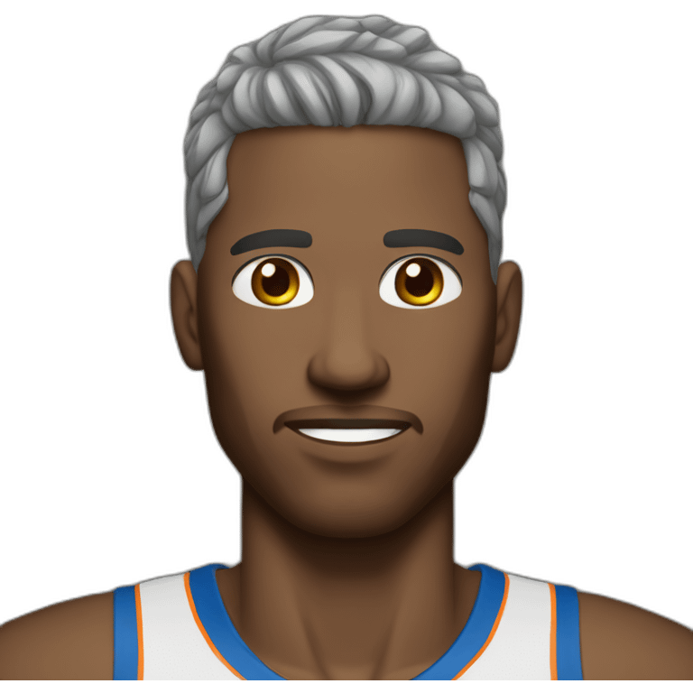 man-white-hair-braun-eyes-blue-basketball-player emoji