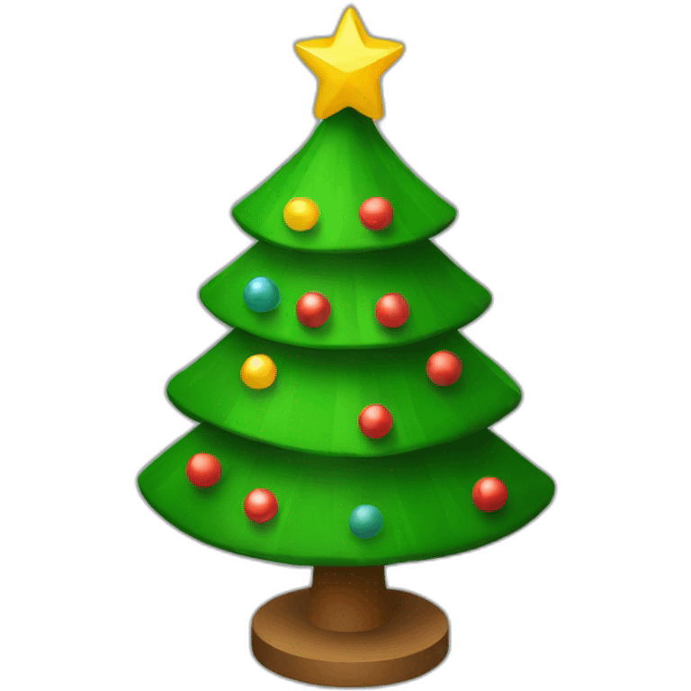 Christmas tree isometric emoji