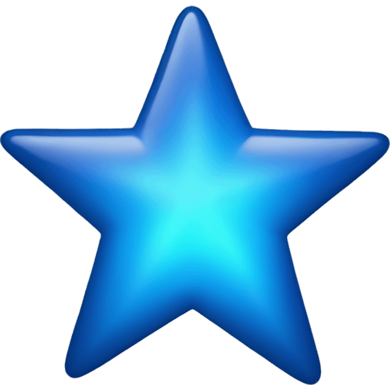 bright blue star emoji