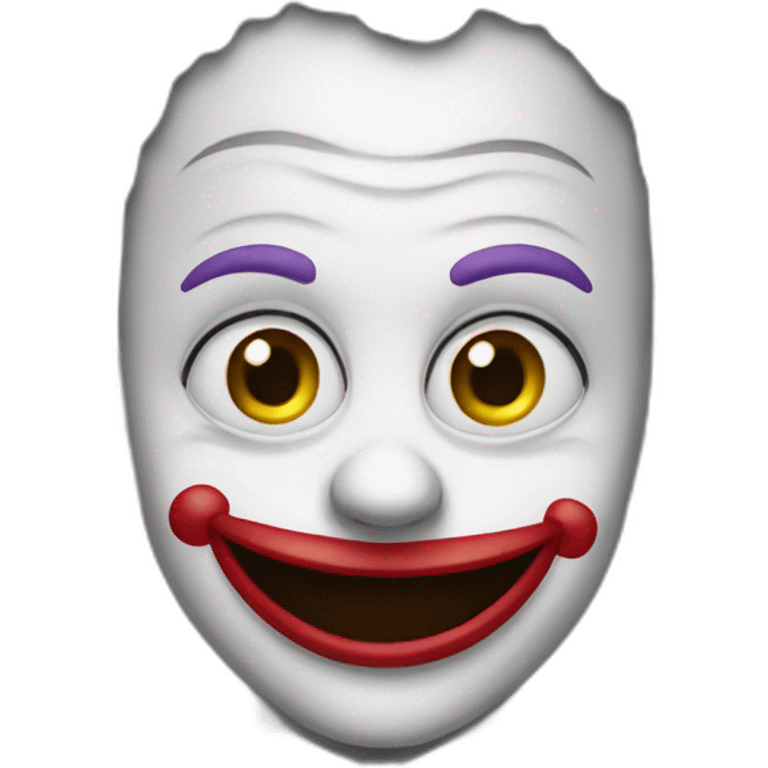 a clown who says hello emoji