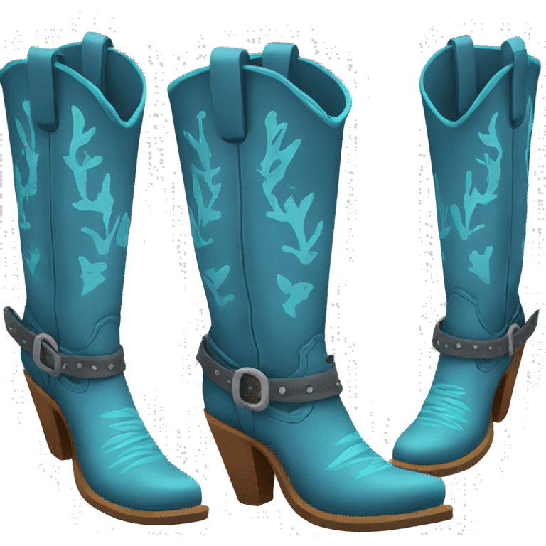 Blue Cowgirl Boots emoji