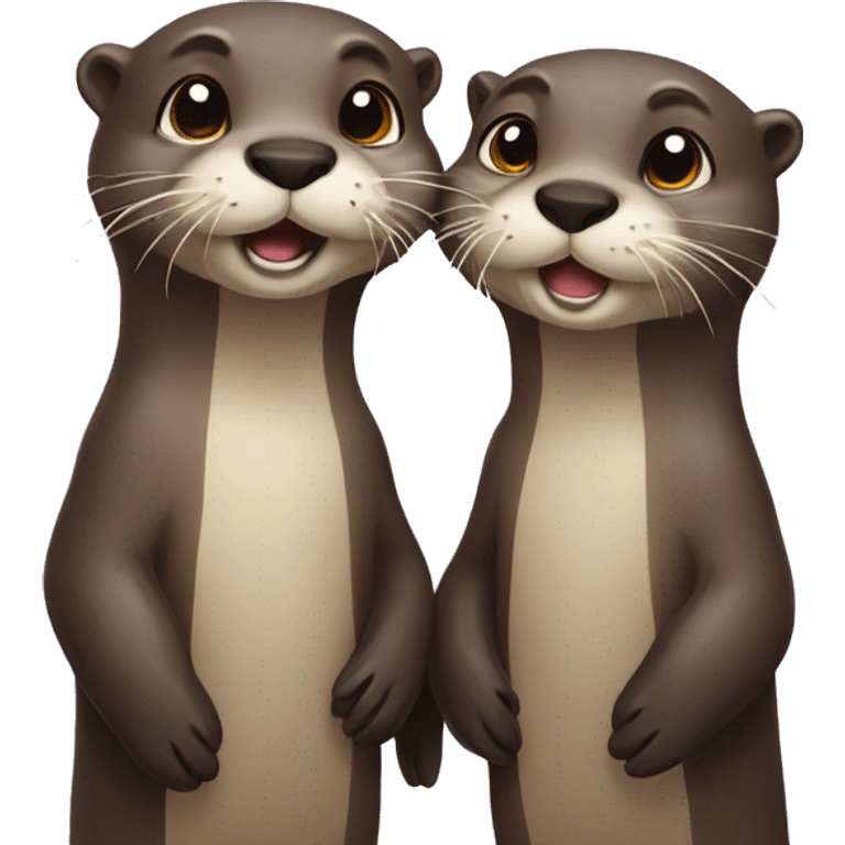 couple of otter emoji