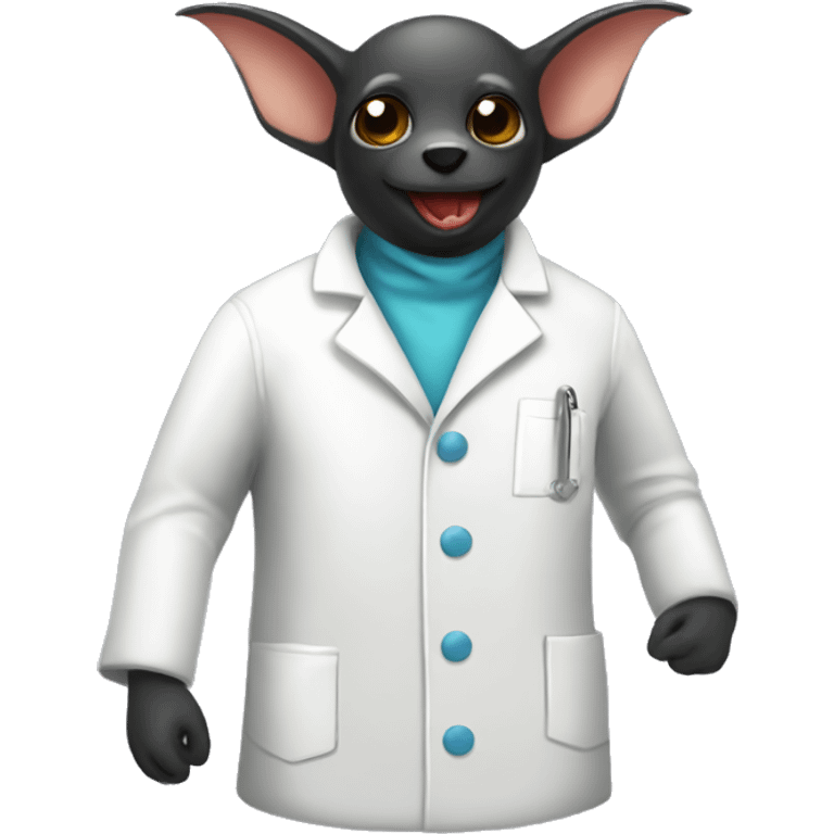 lab white coat bat emoji