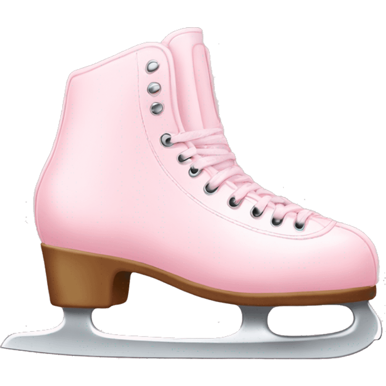 pastel pink ice skates emoji