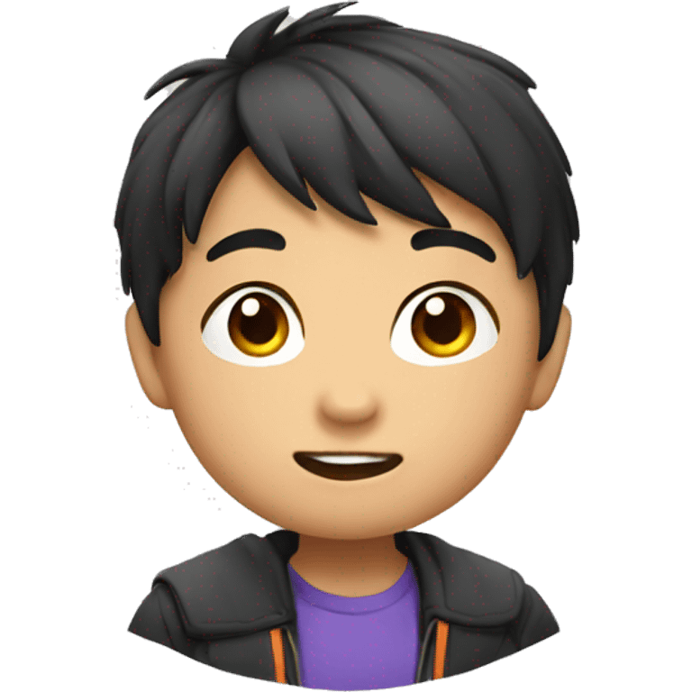 wow education asian kid emoji