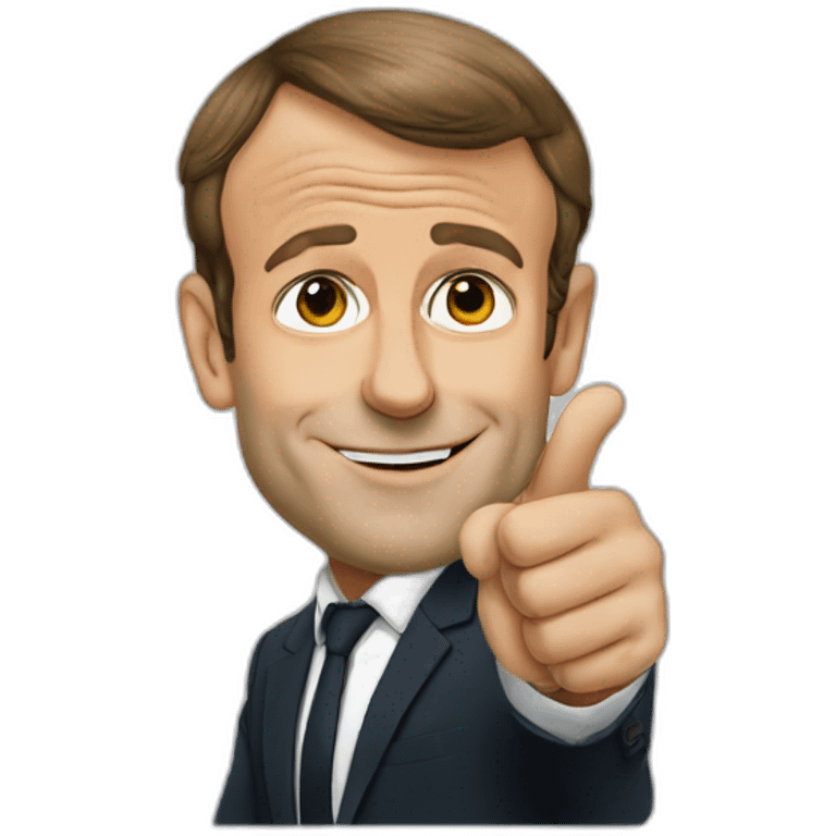 Emmanuel Macron thumbup emoji