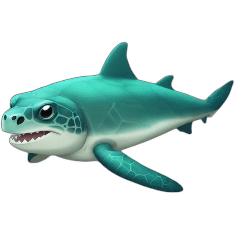 Sea turtle shark emoji