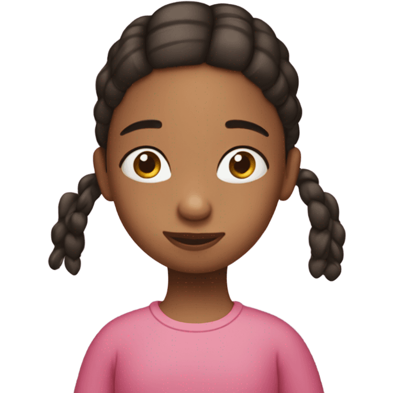 Girl with peppa pig emoji